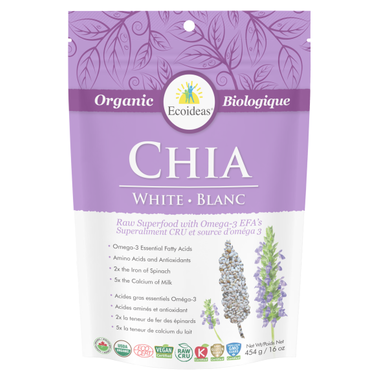 Ecoideas Organic Raw White Chia Seeds | Chia | Ecoideas