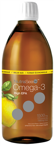 Ascenta NutraSea HIGH EPA Omega 3 Liquid Lemon | Omega 3 Fish Oil EPA / DHA | Ascenta