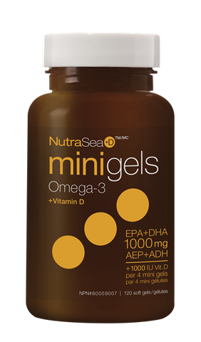 Ascenta NutraSea + D Mini Softgels | Omega 3 Fish Oil EPA / DHA | Ascenta