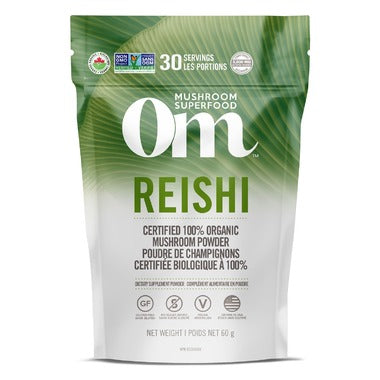 OM Mushroom Superfood Reishi Powder 60g - Body Energy Club