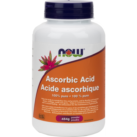 NOW Ascorbic Acid 100% Pure Vitamin C Powder - Body Energy Club