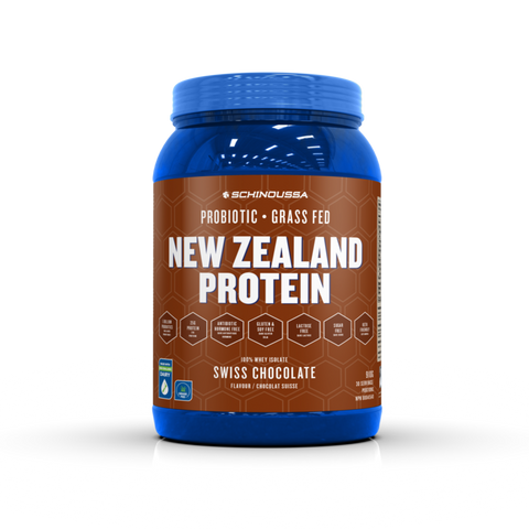 Schinoussa | New Zealand Probiotic Whey Protein | 2lbs | Swiss Chocolate