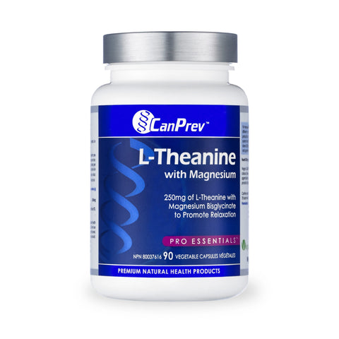 CanPrev L-Theanine With Magnesium 90 Capsules - Body Energy Club