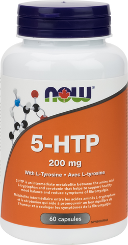 NOW 5-HTP 200mg with Tyrosine | Depression & Anxiety | NOW Foods