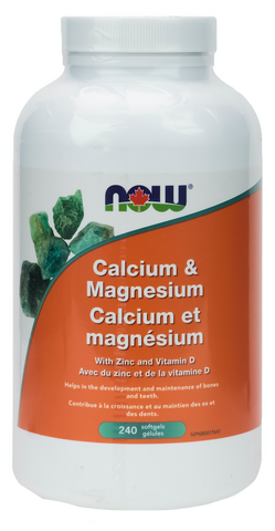 NOW Calcium & Magnesium with Vitamin D and Zinc Softgels | Bone & Osteoporosis | NOW Foods