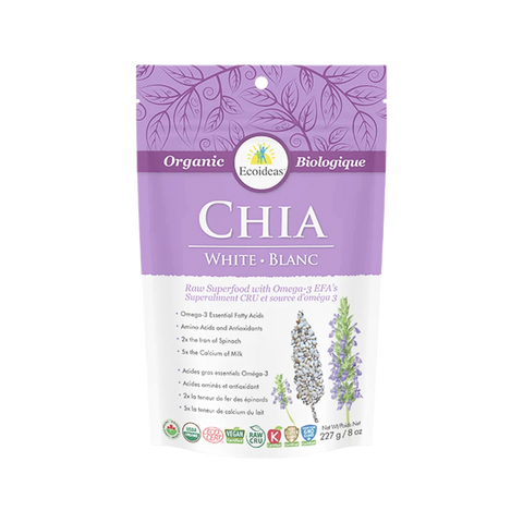 Ecoideas Organic Raw White Chia Seeds
