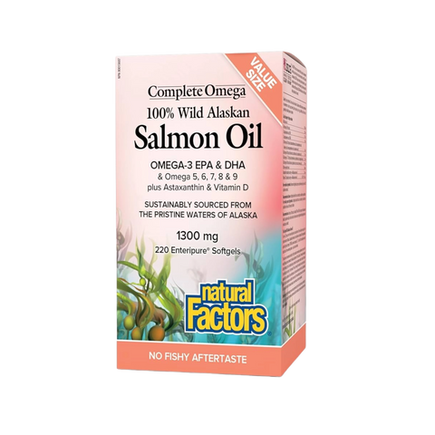 Natural Factors | 100% Wild Alaskan Salmon Oil Omega