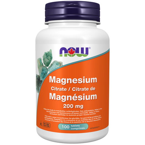 NOW | Magnesium Citrate 200mg Tablets