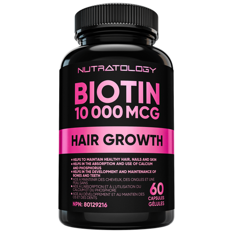 Nutratology | Biotin 10,000mcg 60 capsules
