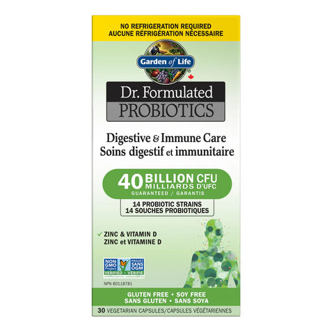 Garden Of Life | Dr. Formulated Probiotics | Digestive & Immune