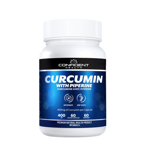 Confident Health | Curcumin with Piperine