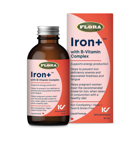 Flora | Iron+™ with B-Vitamin Complex | Liquid Iron