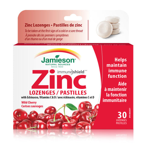 Jamieson | Zinc Lozenges Vitamin C & D
