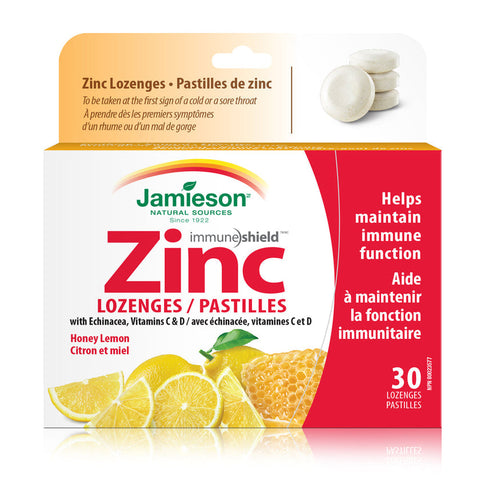 Jamieson | Zinc Lozenges Vitamin C & D