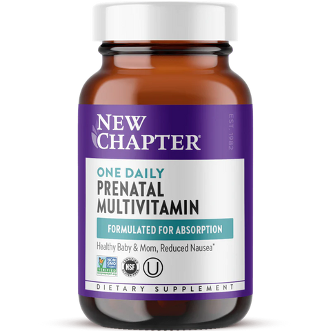One daily prenatal multivitamin delivers high-quality nutrients for healthy conception and pregnancy including cognitive-supporting Methylfolate & Choline, plus Ginger for nausea relief.