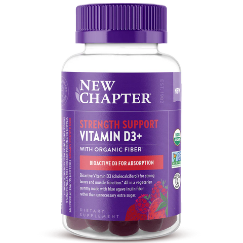 Support your strength with Vitamin D3 for strong bones & muscle function.* Unlike most gummies sweetened with just sugar, our 100% delicious organic vitamin D gummy has 72% less sugar!