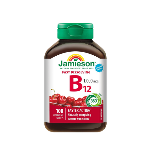 Jamieson | Vitamin B12 1000mcg Methylcobalamin Sub Tabs