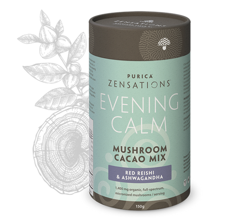 Purica | Zensations | Mushroom Cacao Mix w/ Red Reishi & Ashwagandha