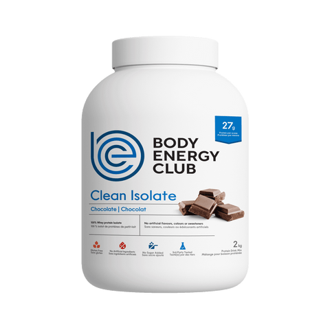 body energy club clean isolate chocolate 2kg