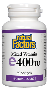 Natural Factors Vitamin E Mixed 400 IU Softgels | Vitamin E | Natural Factors