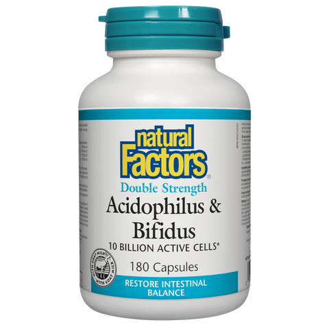 Natural Factors Acidophilus / Bifidus 10 Billion Capsules | Probiotics | Natural Factors