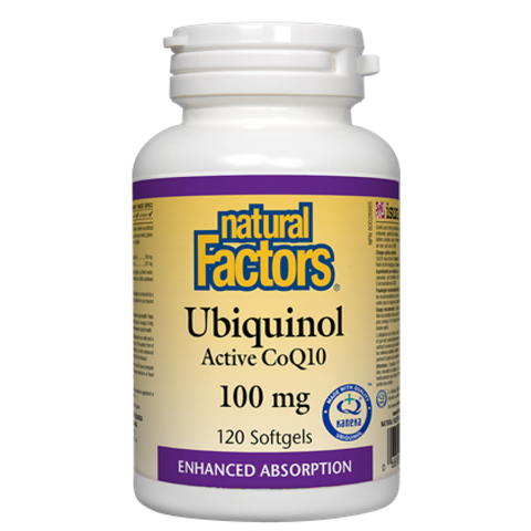 Natural Factors Ubiquinol Active CoQ10 100mg Softgels | Antioxidants | Natural Factors