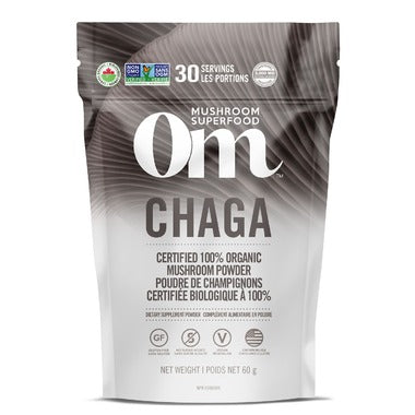 OM Mushroom Superfood Chaga Powder 60g - Body Energy Club