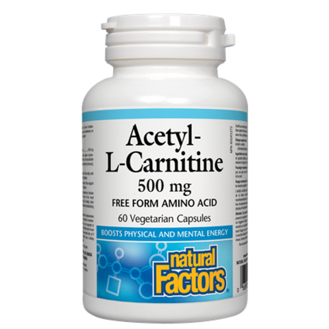 Natural Factors Acetyl L-Carnitine 500mg | Amino Acids & BCAA's | Natural Factors