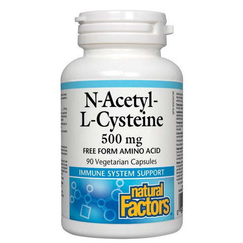 Natural Factors N-Acetyl-L-Cysteine 500mg | Antioxidants | Natural Factors