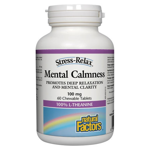 Natural Factors Stress-Relax Mental Calmness 100mg | Depression & Anxiety | Natural Factors