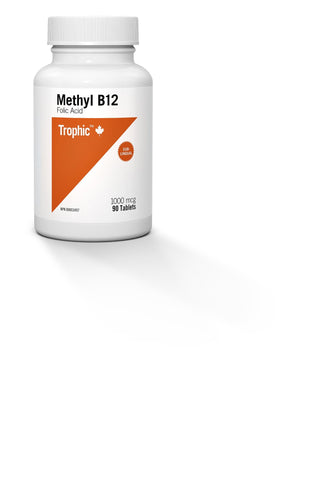 Trophic Methyl B12 Sublingual Tablets (with Folic Acid) | Vitamin B | Trophic