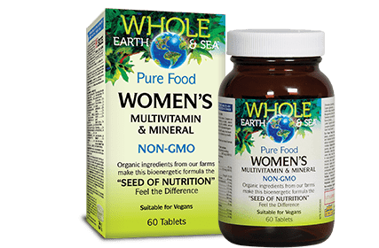 Whole Earth & Sea Pure Food Women's Multivitamins & Minerals 60 Tablets | Women's Multivitamins | Whole Earth and Sea