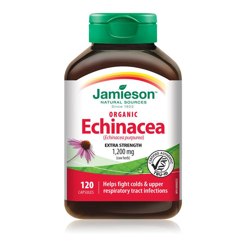 Jamieson Organic Echinacea 1200mg 120Capsules - Body Energy Club