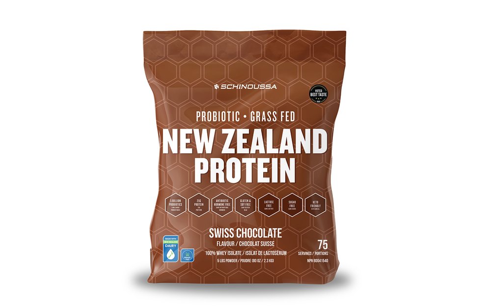 Schinoussa New Zealand Probiotic Whey Isolate Protein Body Energy Club