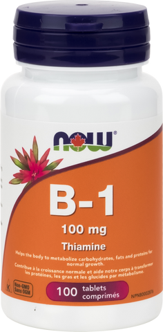 NOW B1 (Thiamine) 100mg - Body Energy Club