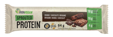 Iron Vegan Protein Bars | Double Chocolate Brownie