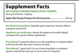 Alora Naturals | Apple Cider Vinegar | Supplement Facts 