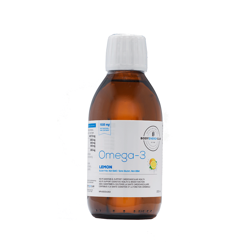 Body Energy Club Omega-3 Lemon | Omega 3 Fish Oil EPA / DHA | Body Energy Club