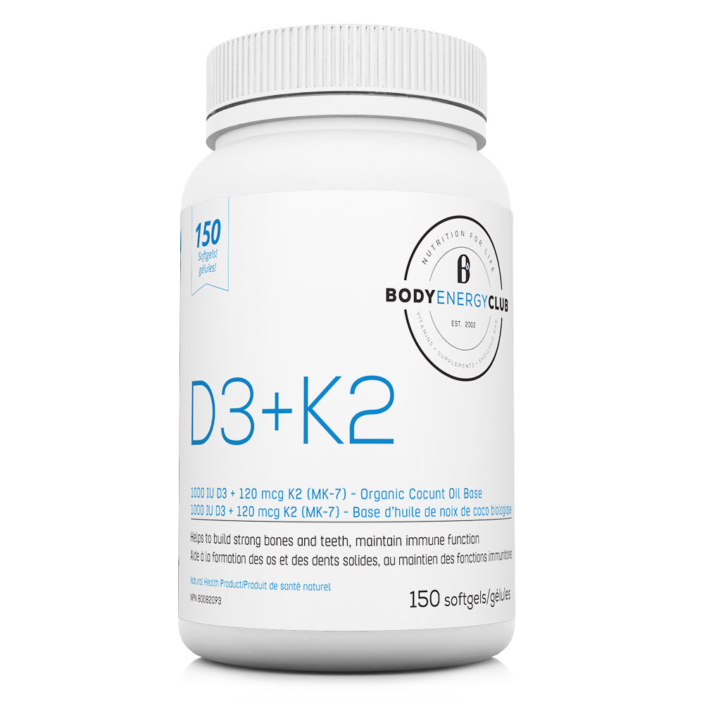 Body Energy Club Vitamin D3+K2 | Bone & Osteoporosis | Body Energy Club