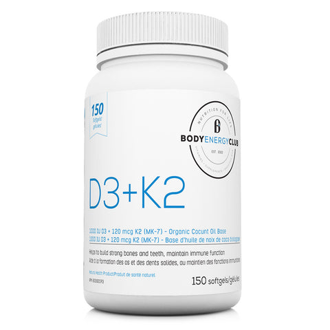 Body Energy Club Vitamin D3+K2 | Bone & Osteoporosis | Body Energy Club