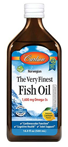 Carlson Fish Oil Omega-3 Lemon | Heart & Circulatory Health | Carlson