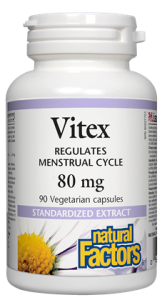 Natural Factors Vitex Progesterone Booster 80mg | Women's Health | Natural Factors