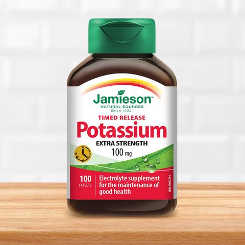 Jamieson Potassium 100mg Timed Release | potassium | Jamieson