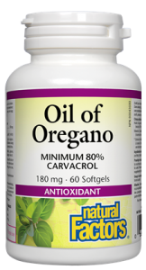 Natural Factors Oil Of Oregano 180mg | Immune Support | Natural Factors