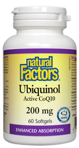 Natural Factors Ubiquinol Active CoQ10 200mg Softgels - Body Energy Club