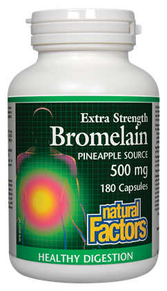 Natural Factors Bromelain 500mg Capsules | Digestion, Stomach | Natural Factors