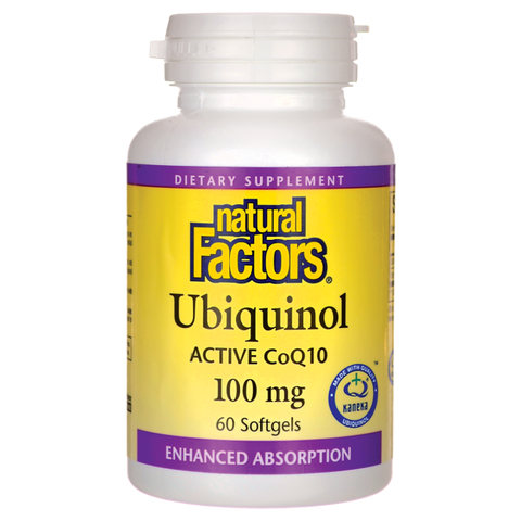 Natural Factors Ubiquinol Active CoQ10 100mg Softgels | Antioxidants | Natural Factors
