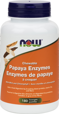 NOW Chewable Papaya Enzymes | Digestion, Stomach | NOW Foods