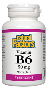 Natural Factors B6 Pyridoxine 50mg | Vitamin B | Natural Factors