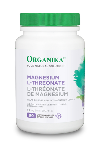 Organika |  Magnesium L-Threonate | 90 Vegetarian Capsules